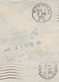 95043 - 1950 REDIRECTED MAIL LONDON TO CANADA WITH COMBINATION OF GB AND CANADIAN ISSUES. Envelope London to Canada with KGVI 1s cancel...