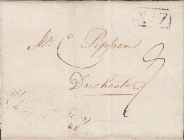 95049 - 1832 DORSET/ SHAFTESBURY PENNY POST. Letter Stalbridge to