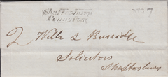 95050 - 1836 DORSET/SHAFTESBURY PENNY POST.  Entire to Shaftesbury dated April 30t...