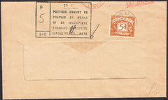 95065 - 1964 LEICS/UNDERPAID MAIL. Window envelope Lancs t...