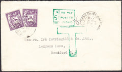 95066 - 1961 YORKS UNDERPAID MAIL. Envelope used locally i...