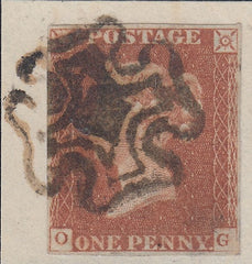 95082 - MALTESE CROSS WITH SOLID CENTRE/PL.21(OG)(SG8). Small piece with ...