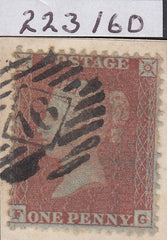 95137 - PL.19 (FG)(SPEC C6). A good used 1855 die 2 1d pl....