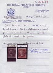 95138 1855 DIE 2 1D PL.13 S.C.14 (SG24)(BB).