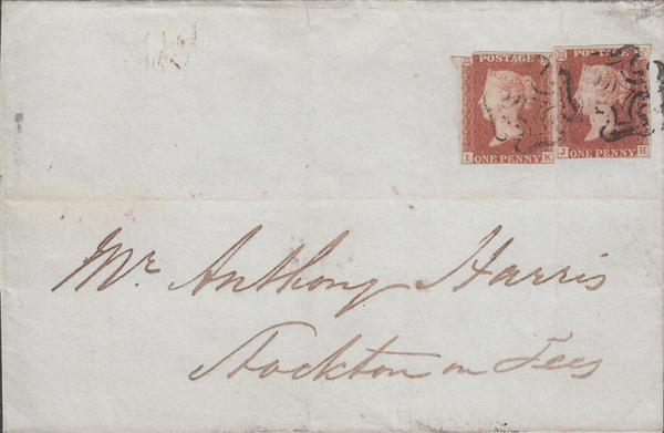 96063 - PL.5 (IK JH) IN RED (SG7) ON COVER. 1841 wrapper L...