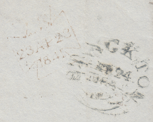 96063 - PL.5 (IK JH) IN RED (SG7) ON COVER. 1841 wrapper L...