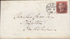 96067 - 1857 1D PL.47 ROSE-RED WHITE PAPER (SG40) GROUP OF 9 ALL LETTERED AG. A very unusual group all rose-red o...
