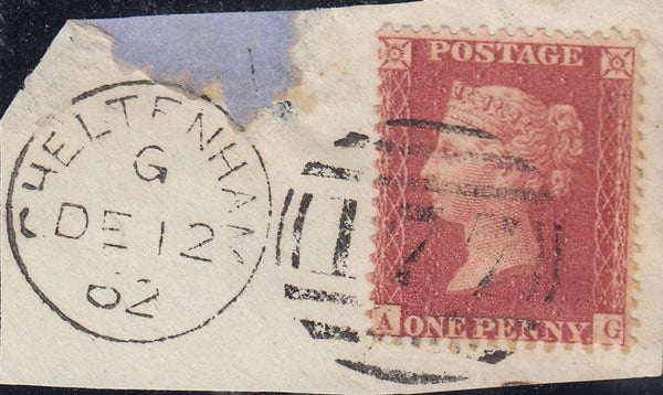 96067 - 1857 1D PL.47 ROSE-RED WHITE PAPER (SG40) GROUP OF 9 ALL LETTERED AG. A very unusual group all rose-red o...