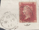 96067 - 1857 1D PL.47 ROSE-RED WHITE PAPER (SG40) GROUP OF 9 ALL LETTERED AG. A very unusual group all rose-red o...