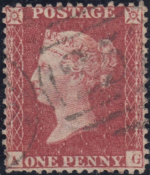 96067 - 1857 1D PL.47 ROSE-RED WHITE PAPER (SG40) GROUP OF 9 ALL LETTERED AG. A very unusual group all rose-red o...