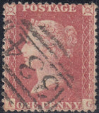 96067 - 1857 1D PL.47 ROSE-RED WHITE PAPER (SG40) GROUP OF 9 ALL LETTERED AG. A very unusual group all rose-red o...