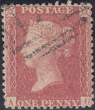 96067 - 1857 1D PL.47 ROSE-RED WHITE PAPER (SG40) GROUP OF 9 ALL LETTERED AG. A very unusual group all rose-red o...