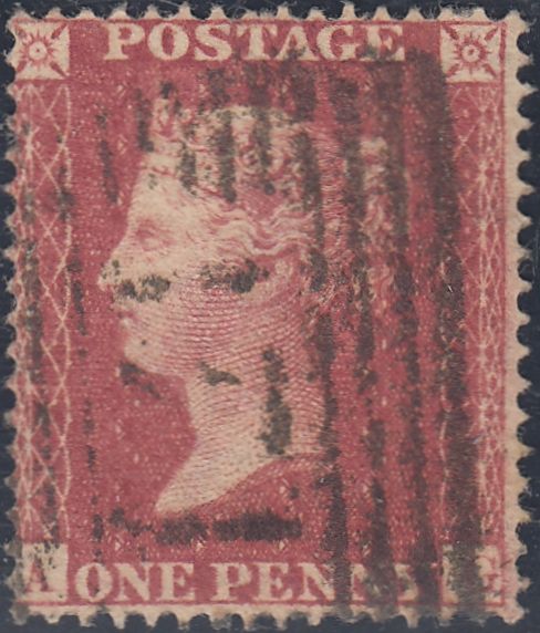 96067 - 1857 1D PL.47 ROSE-RED WHITE PAPER (SG40) GROUP OF 9 ALL LETTERED AG. A very unusual group all rose-red o...