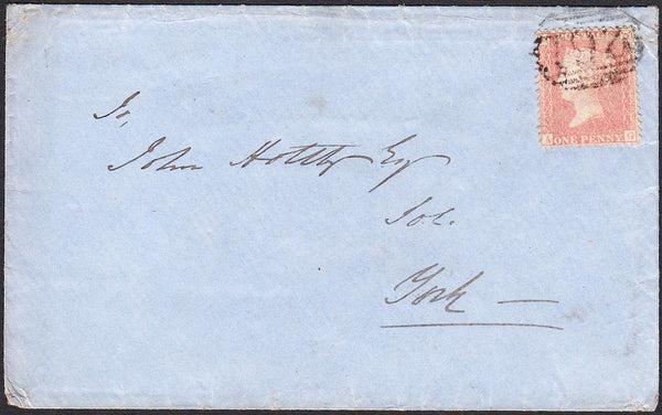 96275 - PL.37 (AG)(SPEC C9). 1857 envelope Driffield to Yo...