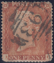 96278 - PL.163 (AG STATE II)(SG17). Used 1854 die 1 1d pl....