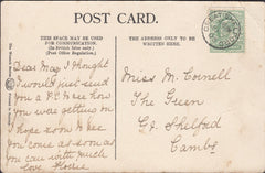 96398 - CAMBS. 1905 post card (corner crease) used locally...
