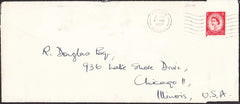 96402 - ROYALTY. 1957 envelope (220 x 95) Windsor to Chica...