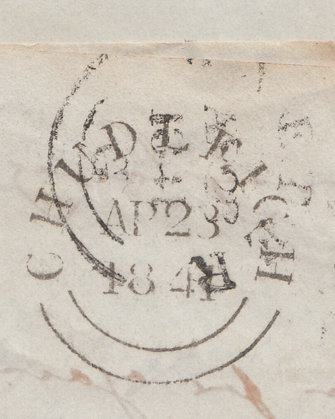 96683 - PL.10 (IG)(SG7) ON COVER/DEVON. 1841 letter Bovey ...