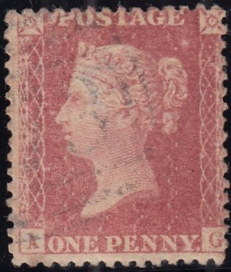 96698 1857 DIE 2 1D PL.49 VARIOUS SHADES ALL LETTERED AG.