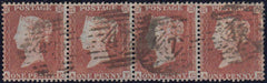 96718 - 1854 DIE 1 RES PL.6 S.C.14 (SG22) STRIP OF FOUR AE...