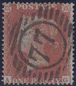 96742 - PL.193 (AG)(SG17). Very fine used die 1 1d pl.193 ...