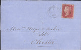 96761 - 1857 1D PL.36 (SG40)(AG). Group of six items all rose-red ...
