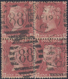 96761 - 1857 1D PL.36 (SG40)(AG). Group of six items all rose-red ...
