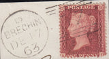 96761 - 1857 1D PL.36 (SG40)(AG). Group of six items all rose-red ...