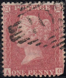 96761 - 1857 1D PL.36 (SG40)(AG). Group of six items all rose-red ...