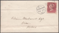 96782 - EDINBURGH DOTTED CIRCLE (RA9). 1872 envelope Edinb...