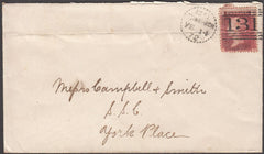 96797 - EDINBURGH DOTTED CIRCLE (RA9). 1872 envelope used ...