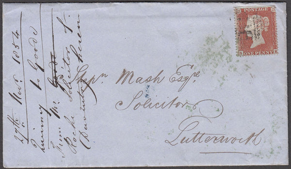 96869 - PL.188 (SK)(SG17). 1854 envelope with letter Daven...