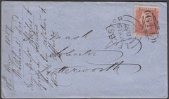 96905 - PL.37 (TC)(SG32) ON COVER. 1857 envelope Leicester...