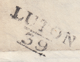 96986 - 1826 BEDS/'LUTON 39' MILEAGE MARK (BE183). Letter Luton to Hitchin dated 4th Octob...