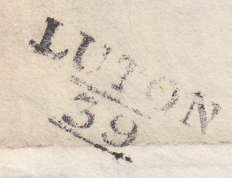 96986 - 1826 BEDS/'LUTON 39' MILEAGE MARK (BE183). Letter Luton to Hitchin dated 4th Octob...