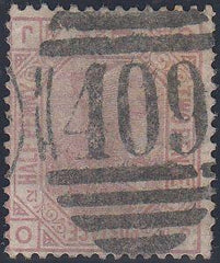 97105 - 1878 2½d ROSY-MAUVE PL.12 (SG141) CANCELLED "409" ...