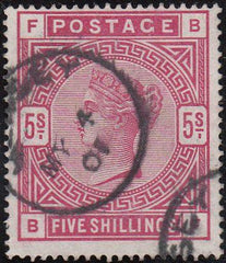 97120 - 1883 5S ROSE (SG180) CANCELLED JERSEY CDS'S. Fine ...