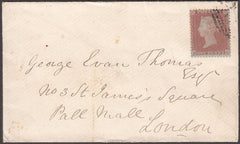 97185 - RES.PL.6 (RC) PERF 14 (SG22) ON COVER. 1855 envelo...