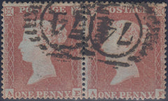 97200 - PL.200 (AE AF)(SG17). Fine used horizontal pair 18...