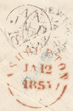 97202 - PL.195 (KE)(SG17) ON COVER. 1855 envelope London t...