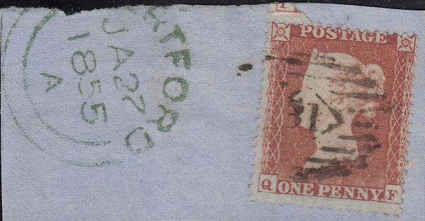 97212 - PL.197 (QF)(SG17). Small piece with fine used Die