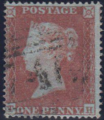 97221 - PL.178 (TH)(SG17). Good used 1854 die 1 1d pl.178 ...