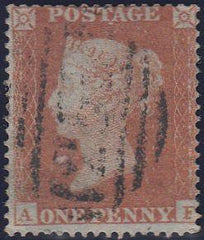 97226 - PL.176 (AF)(SG17). Used 1854 die 1 1d pl.176 S.C.1...