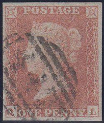 97249 - PL.167 (QL)(SG8). Fine used 1853 1d pl.167 (SG8)