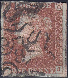 97351 - LONDON NO.'8' IN MALTESE CROSS (SPEC B1uh)/PL.31 (SG8)(CJ).