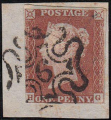 97353 - LONDON NO.'6' IN MALTESE CROSS (SPEC B1uf)/PL.36 (SG8)(HG).