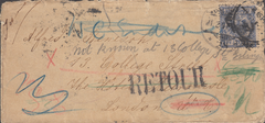 97385 - 1897 UNDELIVERED MAIL. Envelope from Germany to Lo...