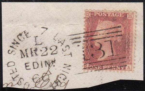 97391 - 1860 EDINBURGH 'POSTED SINCE 7 LAST NIGHT' DUPLEX (RA10). Small ...