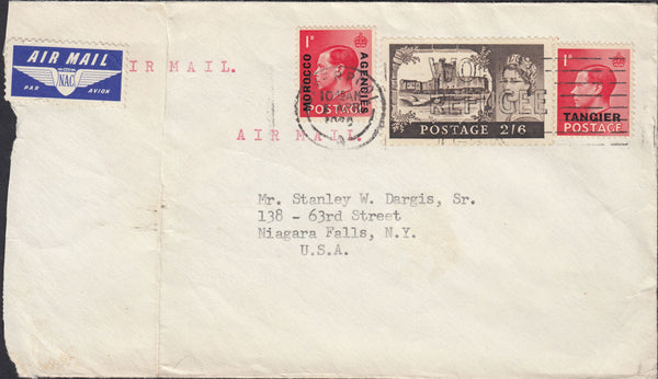97403 - 1960?MAIL LIVERPOOL TO USA/KEDVIII 1D (SG458). Envelope Liverpool to New York, opened rough...