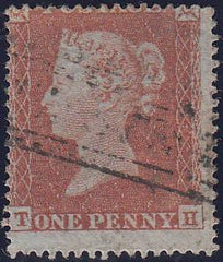 97500 - PL.191 (TH)(SG17). Good used 1854 die 1 1d pl.191 ...